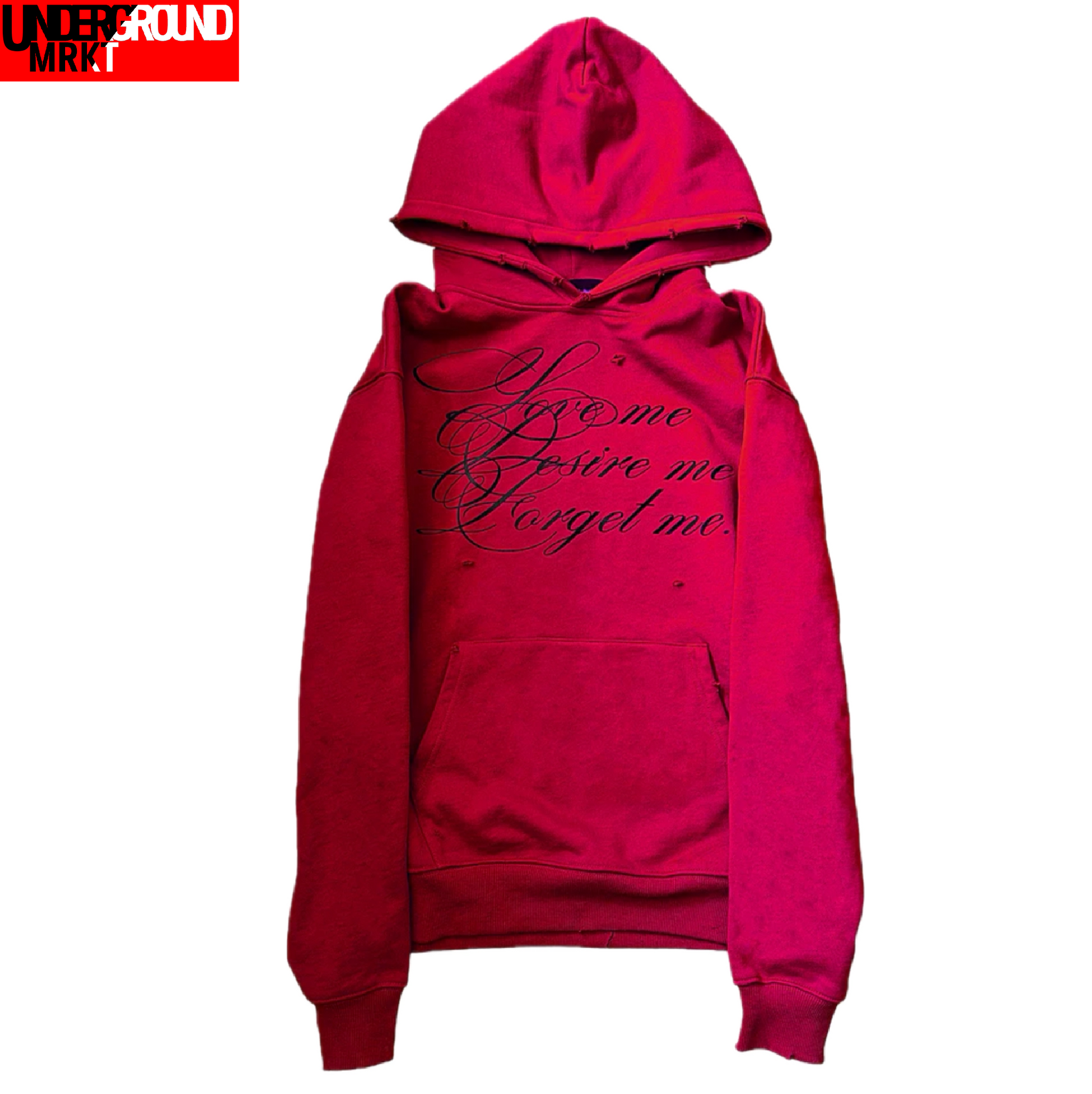 LOVE, DESIRE, FORGET RED HOODIE <3