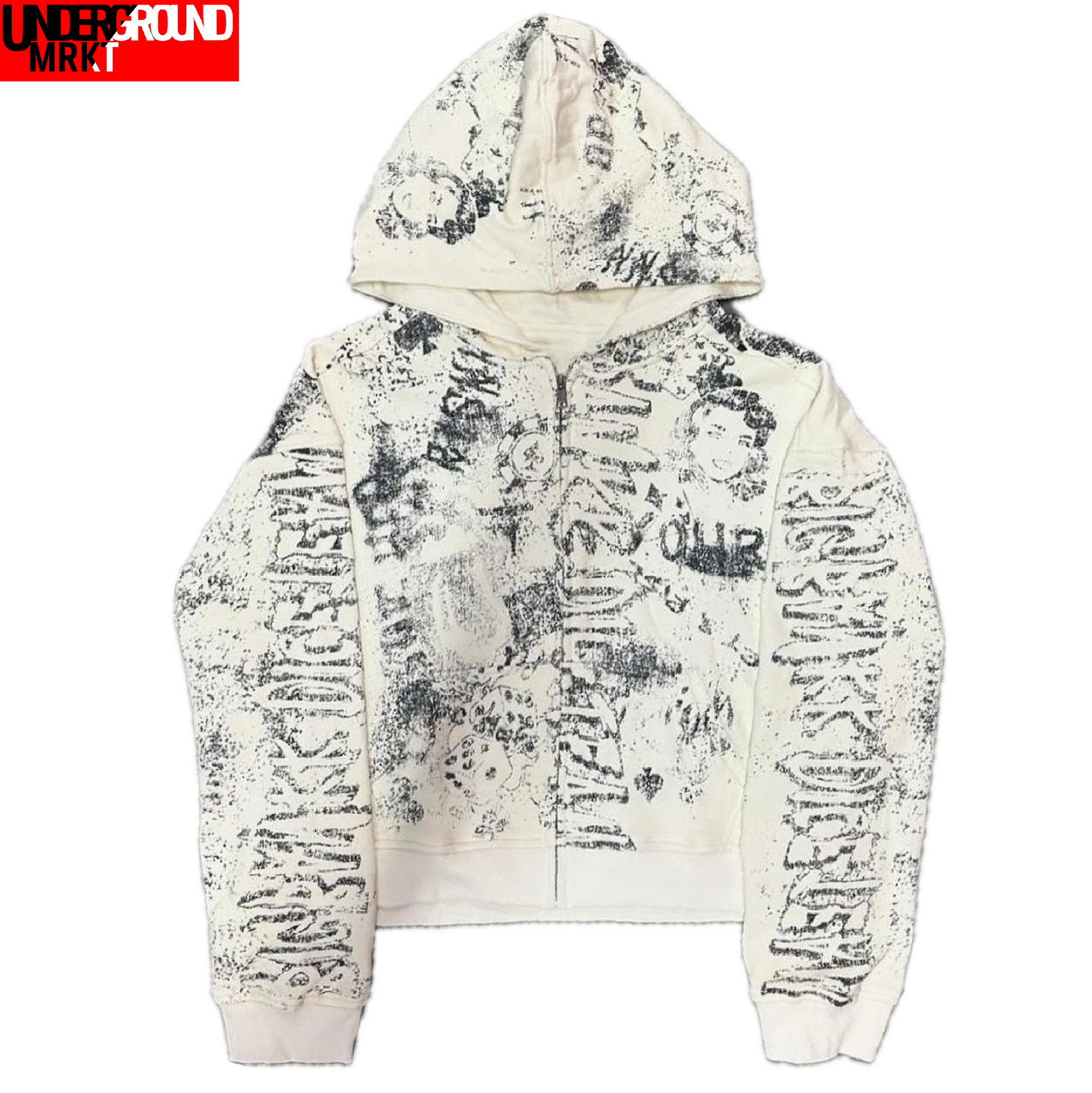 PEACE IS THE PRIORITY TATTOO ZIP UP <3