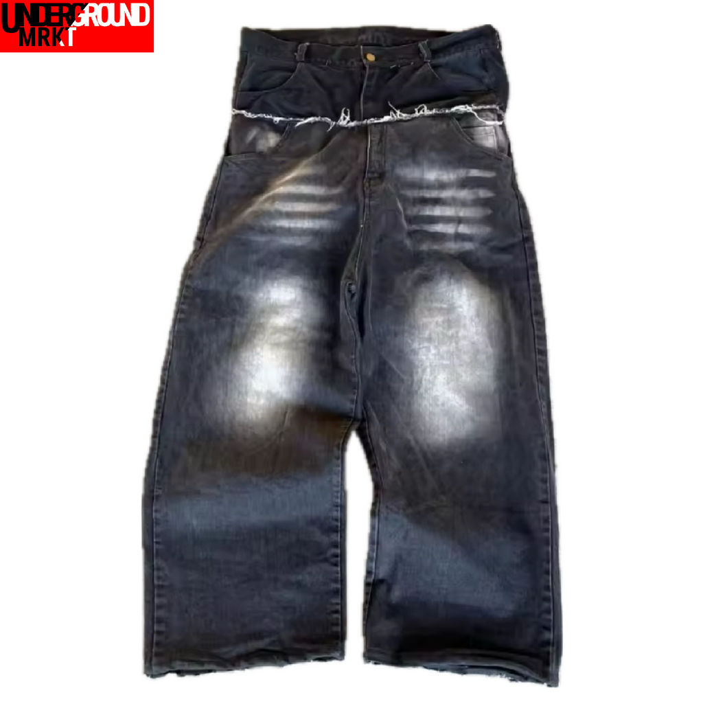 DOUBLE WAISTED FR33DOM JEANS <3