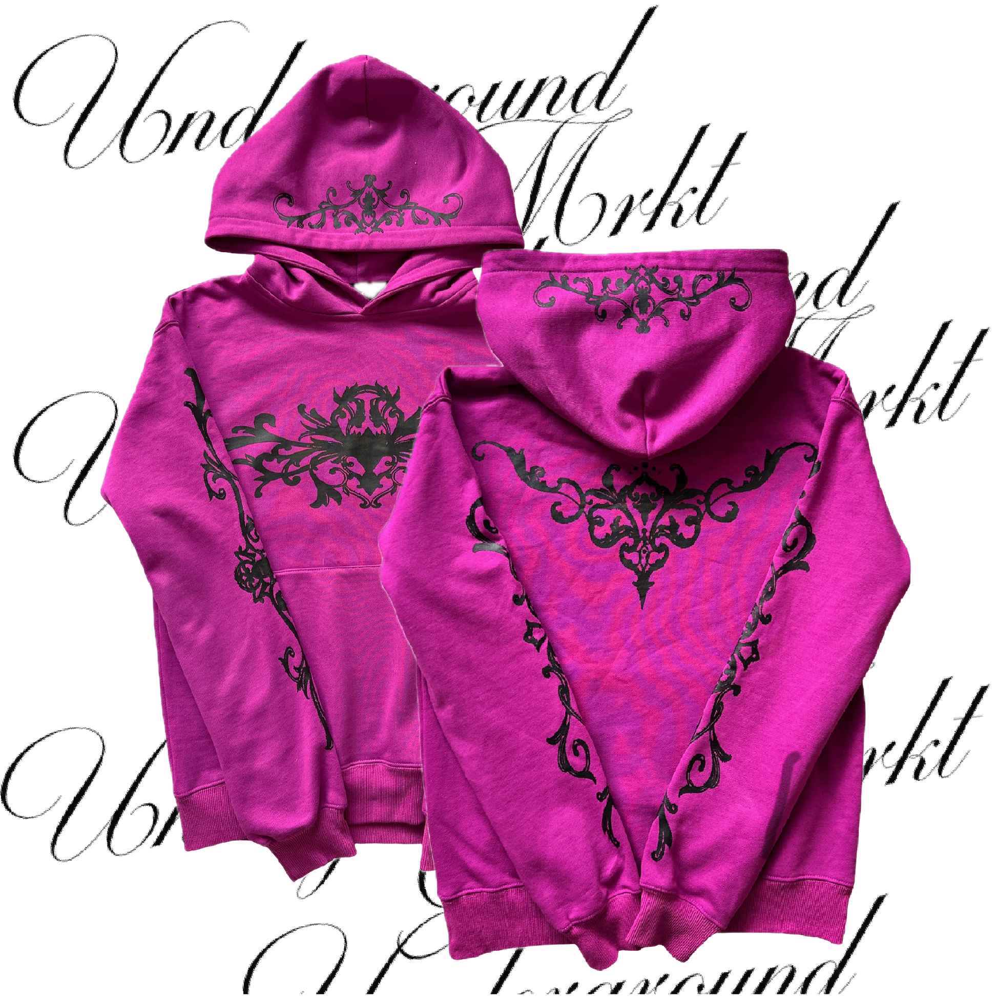 FLORAL RAVEN HOODIE (PURPLE) <3