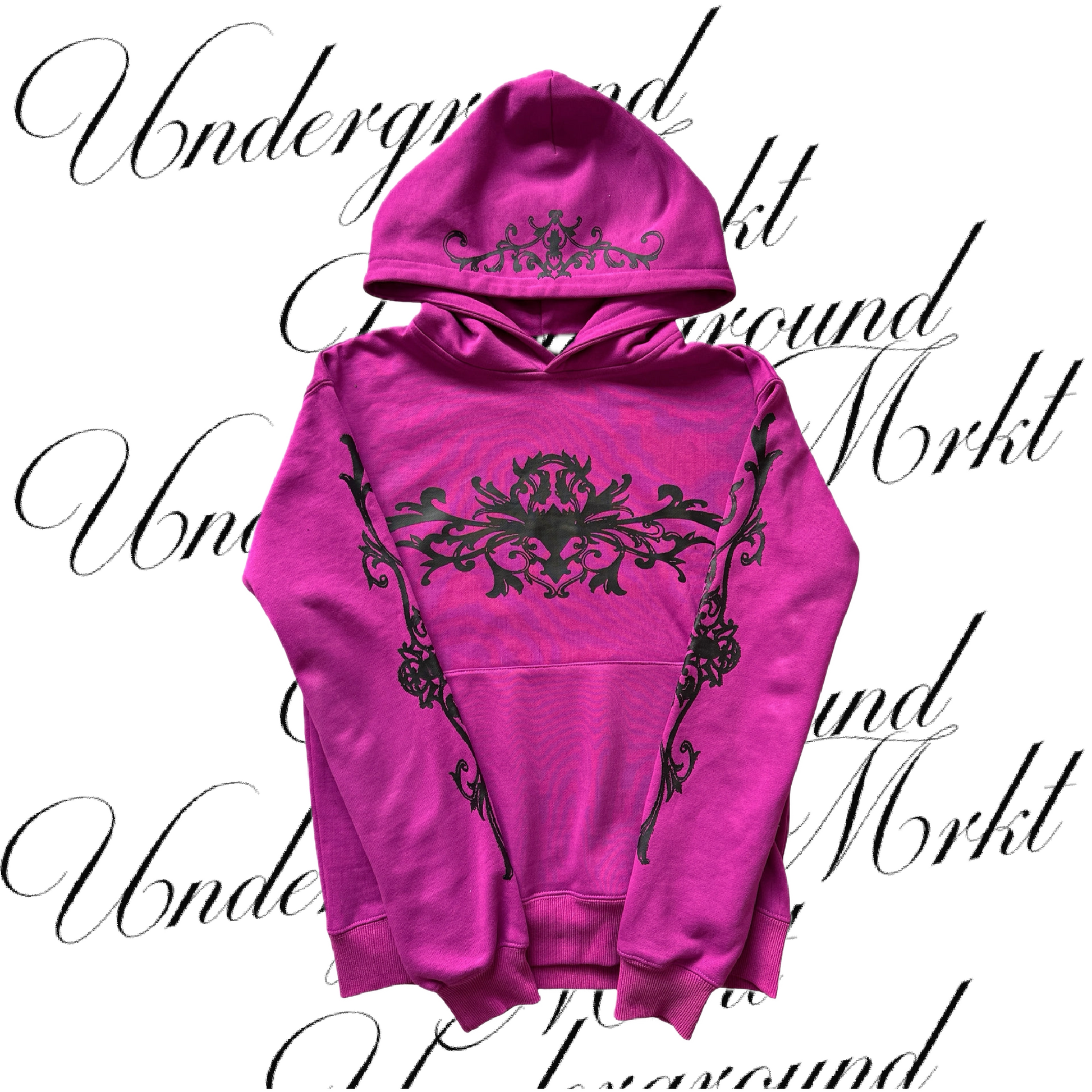 FLORAL RAVEN HOODIE (PURPLE) <3
