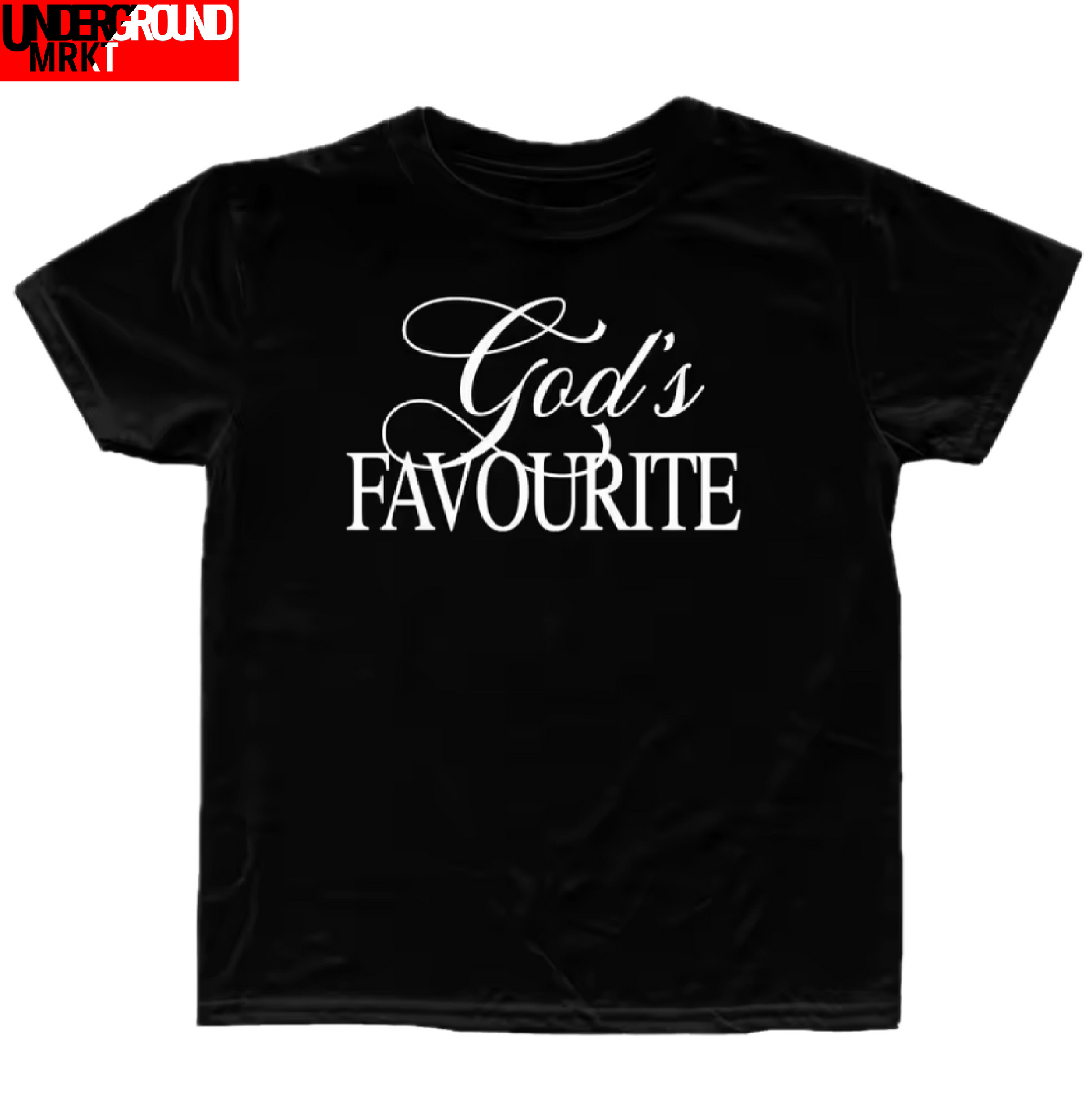 GODS FAVOURITE TEE (BLACK) <3
