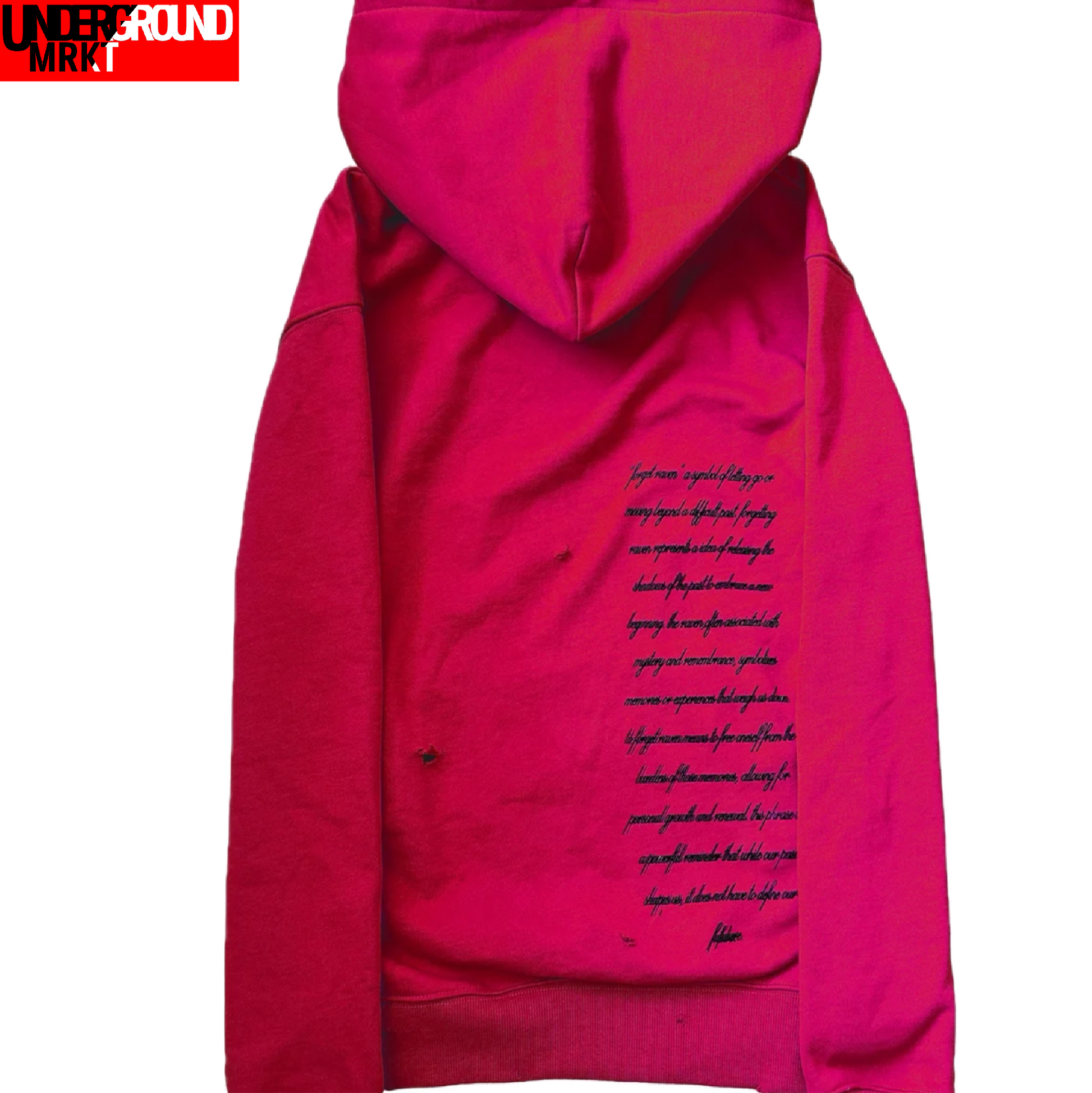 LOVE, DESIRE, FORGET RED HOODIE <3
