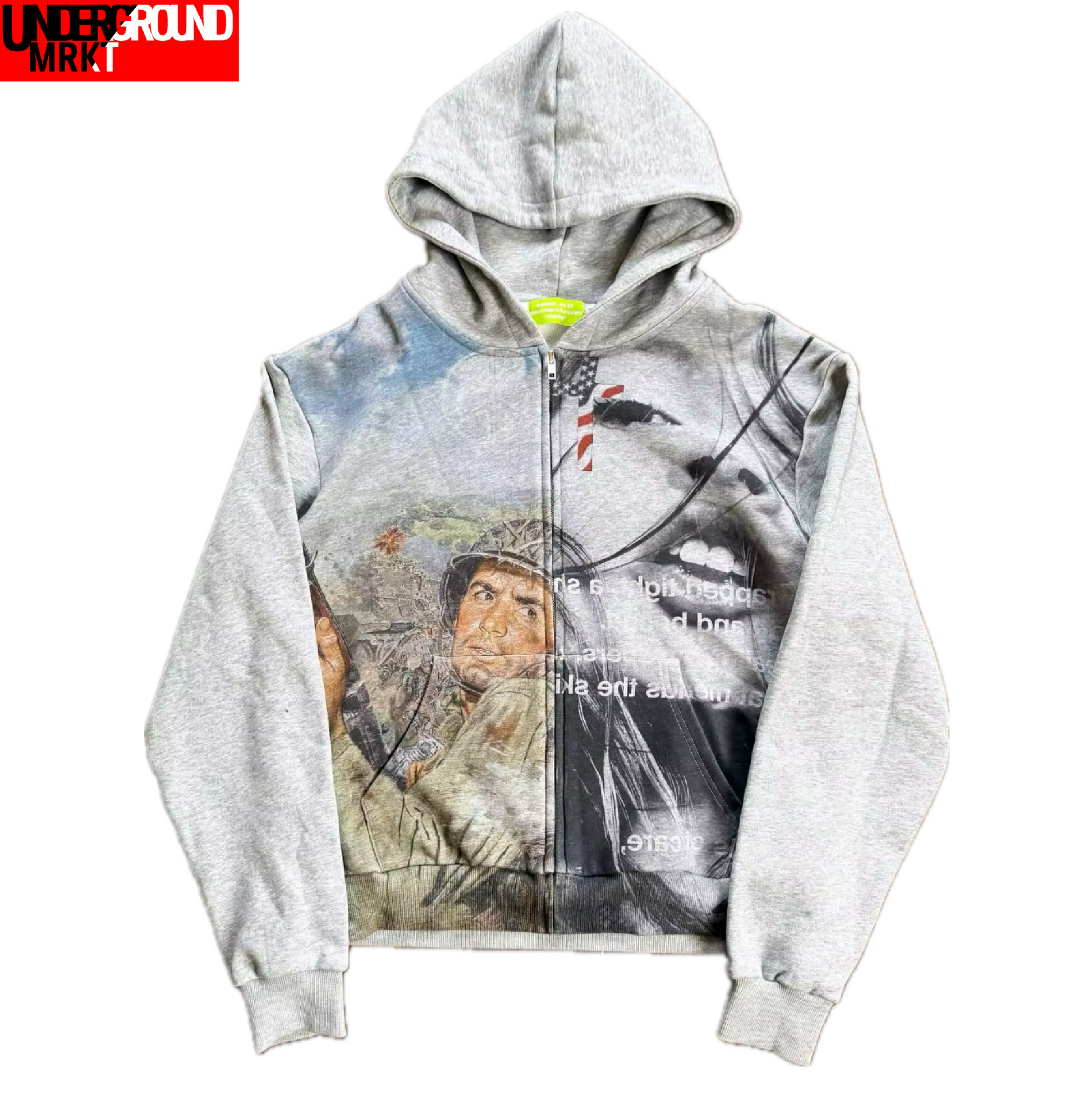 WAR TORN ZIP UP <3