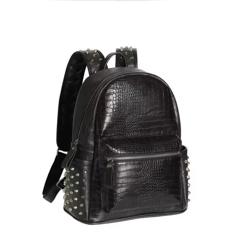 ARENA FALX LEATHER BACKPACK W STUDS <3