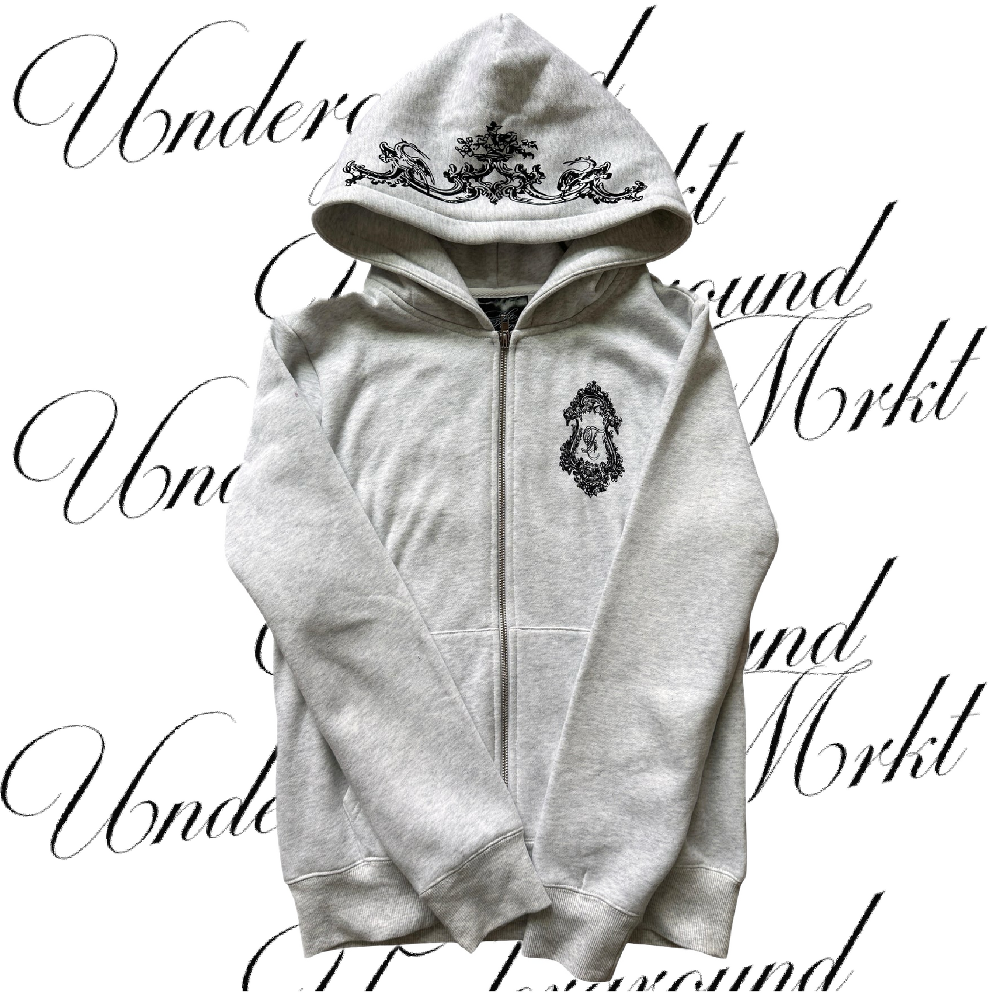 RAVEN FLORAL ZIP UP <3