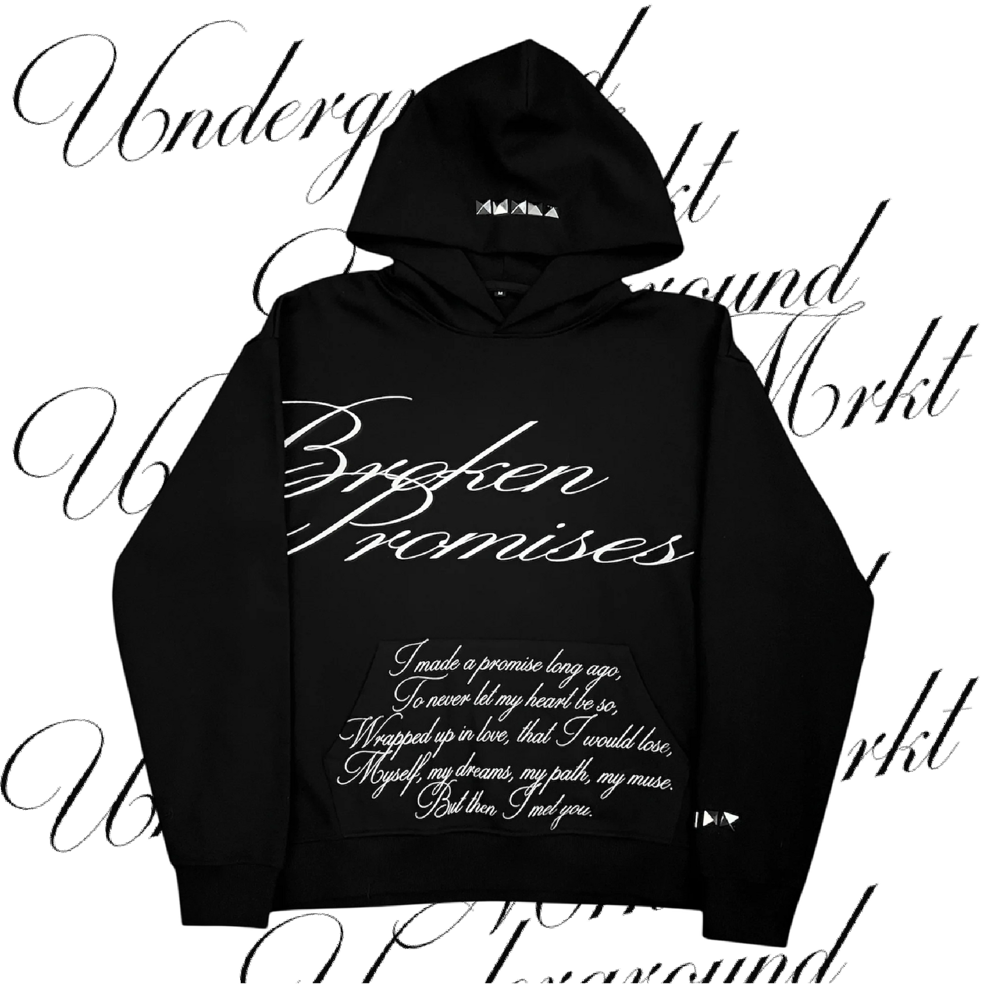 BROKEN PROMISE HOODIE (BLACK) <3