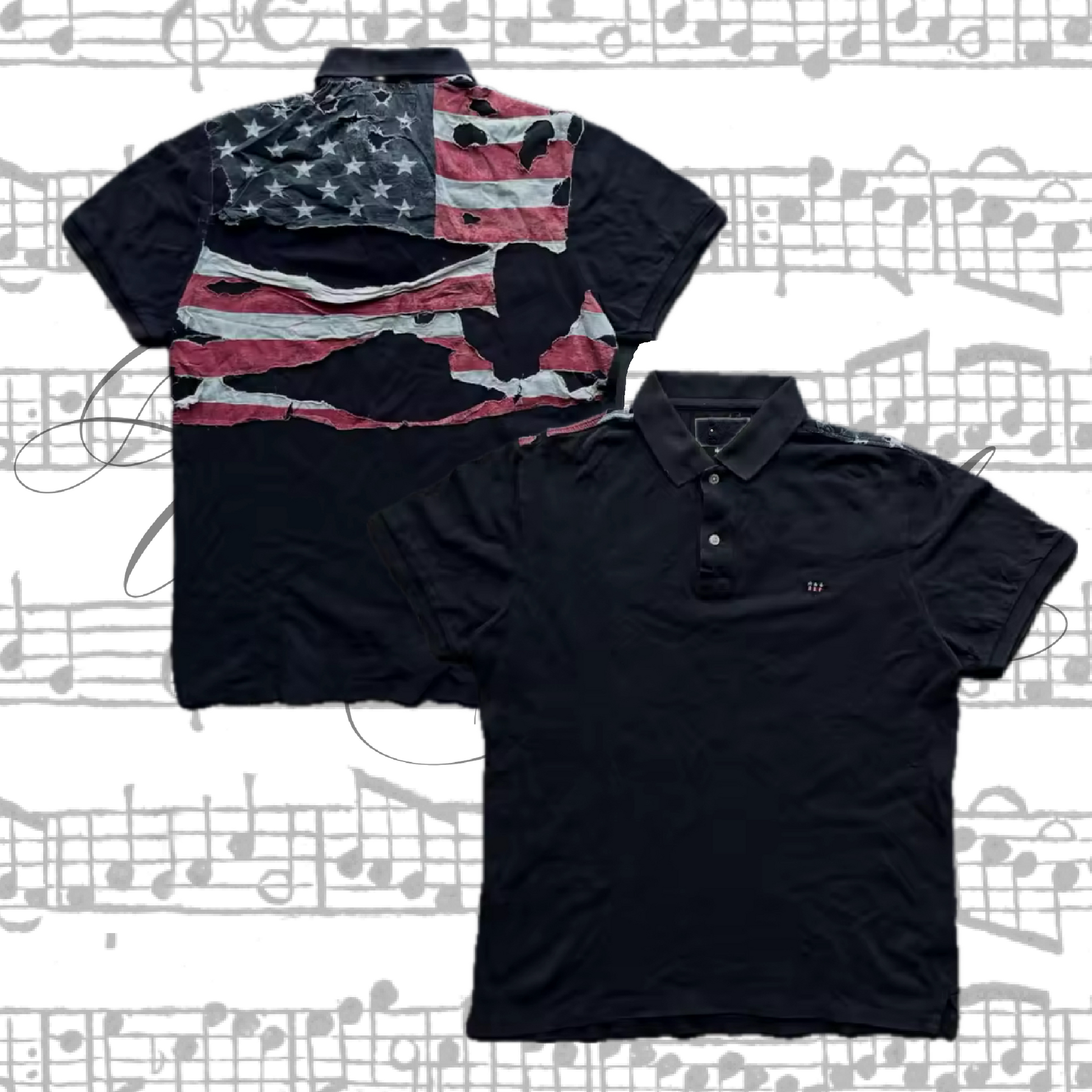 AMERICAN PUNK POLO <3